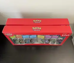 Pokemon Prismatic Evolutions 8 Mini-Tins w Promo Cards Costco - Lot Of 2 - Image 2