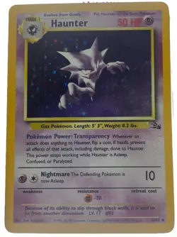 Pokemon TCG Haunter Fossil 6/62 Holo Unlimited Holo Rare - Image 1