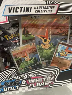 Pokemon Scarlet & Violet Victini Illustration Collection Black Bolt White Flare - Image 2