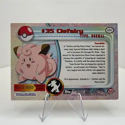 Clefairy #35 Textured Holo Foil, Vintage 1999 Topps Pokemon TV Animation Edition - Image 2