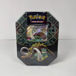FACTORY SEALED-NEW- Pokemon TCG Paldean Fates Great Tusk ex Tin-FAST SHIPPING - Image 1