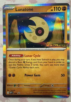 Mega Evolution Prerelease Pokemon Promo set Meganium Inteleon Alakazam Lunatone - Image 2