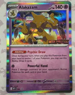 Mega Evolution Prerelease Pokemon Promo set Meganium Inteleon Alakazam Lunatone - Image 4