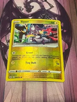 Toxel - 106/264 Fusion Strike Pokemon Reverse Holo Foil Nice! - Image 1
