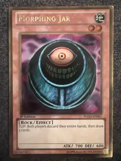 Yugioh Morphing Jar PGLD-EN081 Gold Rare 1st Edition NM - Image 1