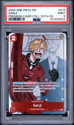 2023 One Piece Sanji Premium 25th Edition Promo #013 PSA 9🔥🔥 - Image 1