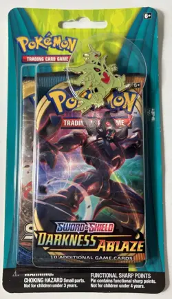 Pokemon XY Blister 2-Pack-S & S Darkness Ablaze/Sun & Moon w/Mega Tyranitar Pin - Image 1