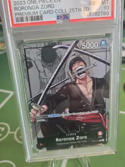 Bandai One Piece 25th Premium Roronoa Zoro P01-001 EN PSA 10 - Image 3