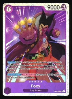 FOXY EB04-036 SUPER RARE SR ONE PIECE THE AZURE SEA'S SEVEN ENGLISH - Image 1