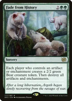 MTG Fade From History The Brothers' War 177/287 Regular Rare - Image 1