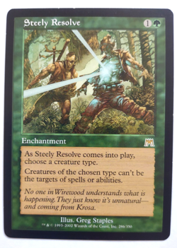Steely Resolve Onslaught LP MTG Old Border Rare - Image 1