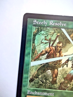 Steely Resolve Onslaught LP MTG Old Border Rare - Image 5