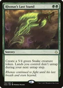 MTG Rhonas's Last Stand Hour of Devastation 132/199 Regular Rare - Image 1