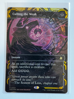 MTG – SecretsofStrixhaven – Mystical Archive – Culling the Weak Foil – Rare 0027 - Image 1