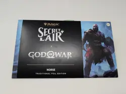 MTG Secret Lair PlayStation God Of War Norse FOIL Edition | Sealed | 2025 - Image 1