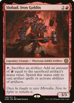MTG Slobad, Iron Goblin Phyrexia: All Will Be One 149/271 Regular Rare - Image 1