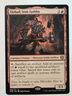 MTG Slobad, Iron Goblin Phyrexia: All Will Be One 149/271 Regular Rare - Image 2