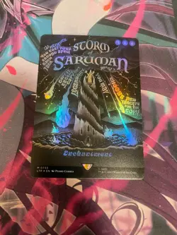 MTG - STORM OF SARUMAN - MYTHIC - BORDERLESS POSTER FOIL - NM - LTR - Image 1