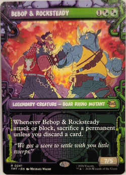 Magic: The Gathering Bebop & Rocksteady Legendary Creature Rare TMNT 0241 - Image 1