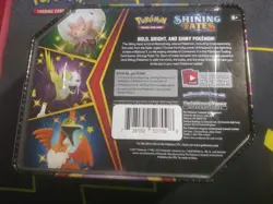 New Pokemon Card Sword & Shield Shining Fates Boltund V 6 Booster Pack Tin Box - Image 2