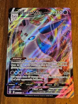 2021 Pokemon TCG Espeon VMAX 065/203 SWSH07: Evolving Skies Holo - Image 1