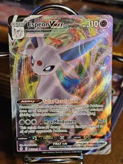 2021 Pokemon TCG Espeon VMAX 065/203 SWSH07: Evolving Skies Holo - Image 4