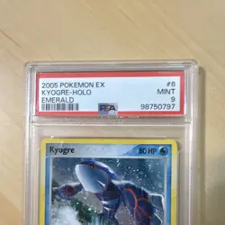 2005 Kyogre EX Emerald Holo Rare 6/106 PSA 9 - Image 2
