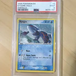 2005 Kyogre EX Emerald Holo Rare 6/106 PSA 9 - Image 4