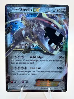 Steelix EX 67/114 Holo EX Rare Steam Siege Pokemon Near Mint - Image 1