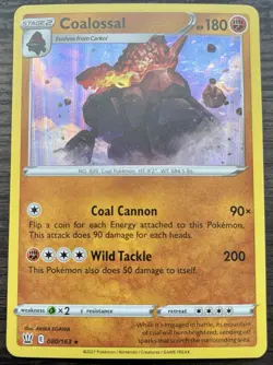 Coalossal 080/163 Sword Shield Pokemon TCG Battle Styles Holo MINT NM - Image 1