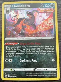 Houndoom 096/163 Sword Shield Pokemon TCG Battle Styles Holo MINT NM - Image 1