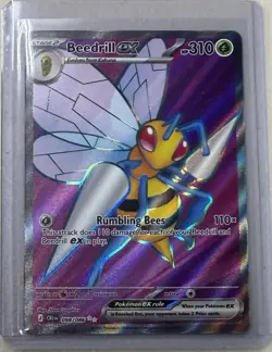 2026 Pokemon Chaos Rising BEEDRILL EX Ultra Rare Holo 098/086 - Image 1
