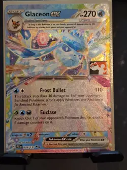 Pokemon TCG Glaceon ex 026/131 Prize Pack Series Cards Holo Near Mint - Image 1