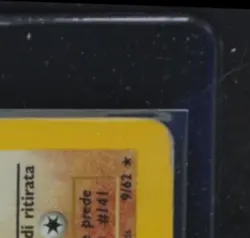 1999 POKEMON FOSSIL ITALIAN #9/62 KABUTOPS HOLO 1ST EDITION - Image 5