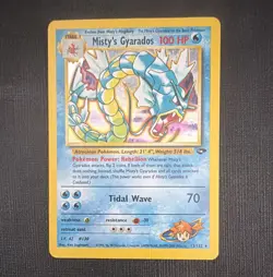 Pokemon TCG Misty’s Gyarados 13/132 Gym Challenge Holo Rare 100 HP 2000 English - Image 1