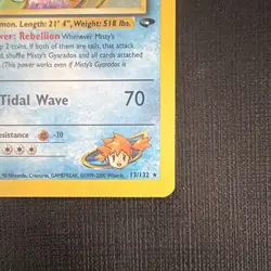 Pokemon TCG Misty’s Gyarados 13/132 Gym Challenge Holo Rare 100 HP 2000 English - Image 4