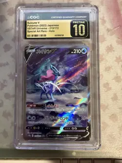 2022 Pokemon Japanese VSTAR Universe Suicune V SAR CGC 10 Pristine 6121892138 - Image 1