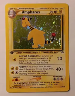 1st Edition Ampharos☀ 1/64 Neo Revelation Holo Vintage Pokemon TCG NM - Image 1