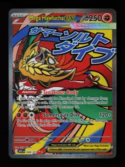Mega Hawlucha ex 268/217 Mega Attack Rare Ascended Heroes Pokemon Cards - Image 1