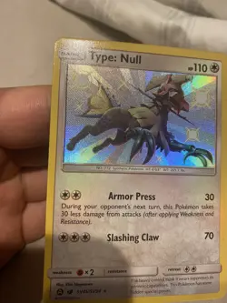 Type Null - SV45/SV94 - Pokemon Hidden Fates Sun & Moon Shiny Rare Card NM - Image 2