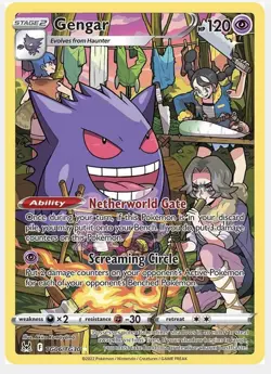 Pokemon TCG Gengar TG06/TG30 Full Art Ultra Rare Lost Origin Trainer - Image 1