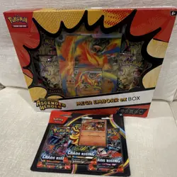Pokemon TCG Ascended Heroes Mega Emboar EX Box Promo Booster EN - Image 1