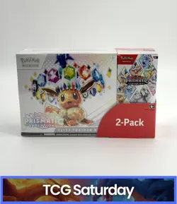 2025 POKEMON TCG PRISMATIC EVOLUTIONS FACTORY SEALED COSTCO 2-PACK BUNDLE - Image 1