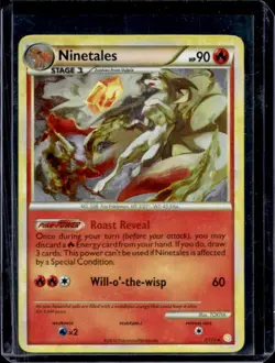2010 Pokemon HeartGold & SoulSilver Ninetales Holo #7/123 - Image 1