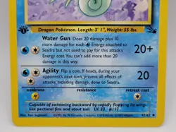 Seadra 42/62 1st Edition Fossil WOTC 1999 Pokemon LP - Image 3
