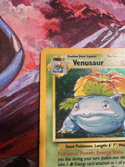 LP Pokemon Card Venusaur 15/102 Base Set Unlimited 1999 WOTC Holo Rare - Image 4
