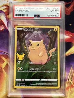 PSA 8 - 2021 Pokemon Celebrations FA/ Pikachu #5 - Image 1