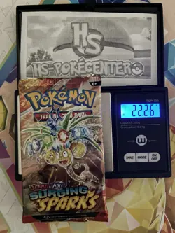 HEAVY! 22.27g Surging Sparks Pokemon TCG Booster Pack - Image 1