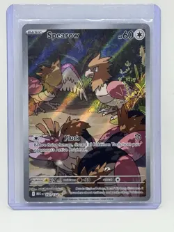 Pokemon TCG Spearow 151/132 - Holo Illustration Rare - Mega Evolution - NM - Image 1