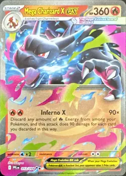 Pokemon Mega Charizard X ex 13 - Phantasmal Flames - NM - Image 1